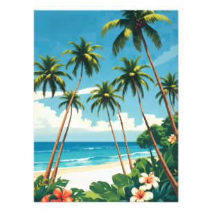 Impression Photo Style Vintage Aloha de voyage hawaïen d'Hawaï
