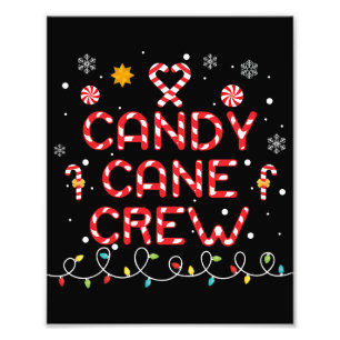 Impression Photo Sucre de canne Équipage jumelé famille bonbon Love