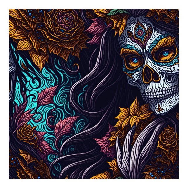 Impression Photo Sugar Skull Catrina (Devant)