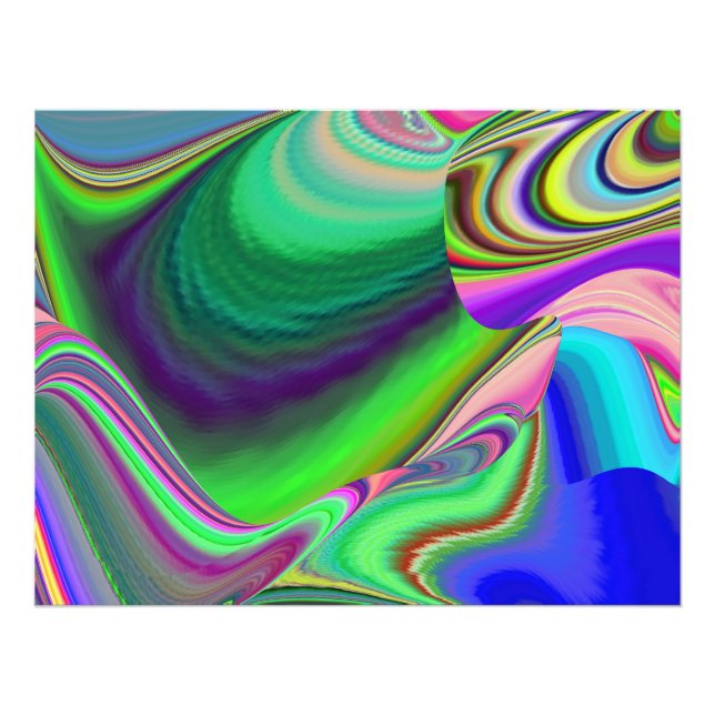 Impression Photo Summerfeel, Rainbowart 3D Abstrait (Devant)