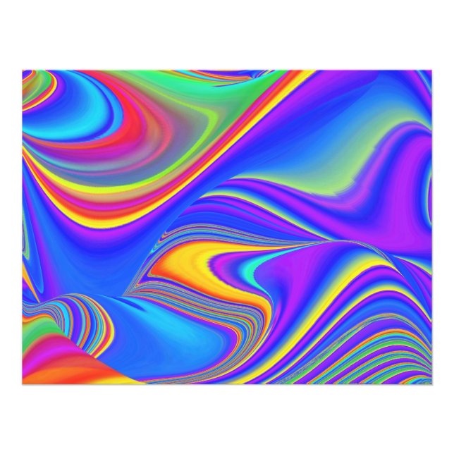 Impression Photo Summerfeel, Rainbowart 3D Abstrait (Devant)