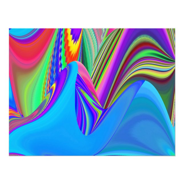 Impression Photo Summerfeel, Rainbowart 3D Abstrait (Devant)