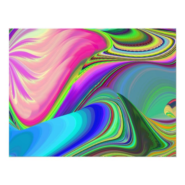 Impression Photo Summerfeel, Rainbowart 3D Abstrait (Devant)