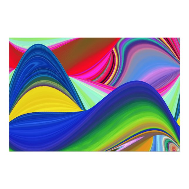 Impression Photo Summerrainbow, Rainbowart 3D Abstrait (Devant)