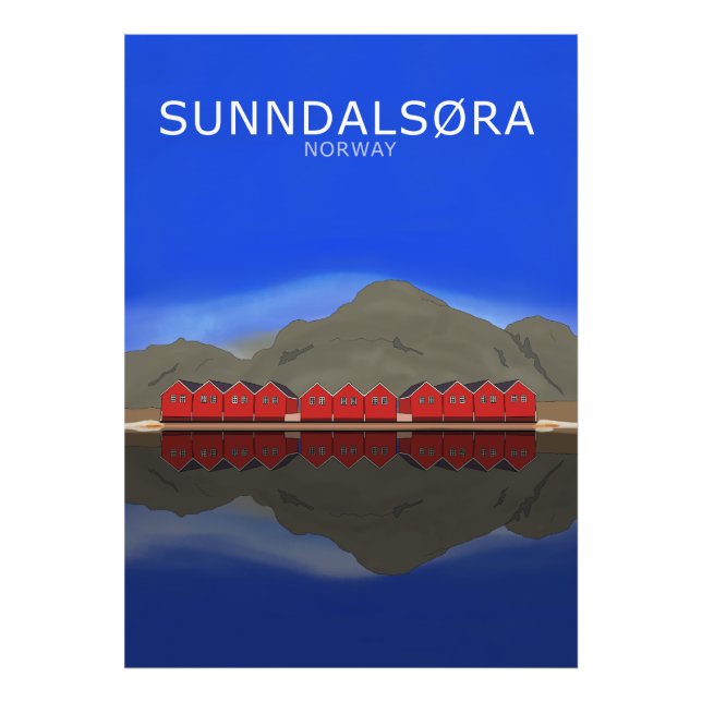 Impression Photo Sunndalsøra Norvège (Devant)