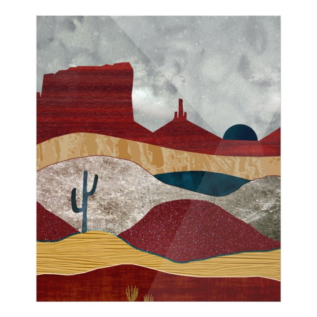 Impression Photo Sunrise du désert (Devant)