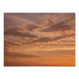 Impression Photo Sunset Clouds II Pastel Nature Abstraite