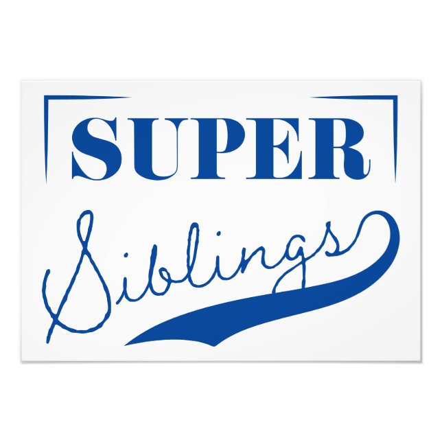 Impression Photo Super sibling (Devant)