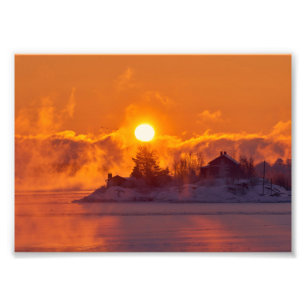 Impression Photo Superbe agrandissement de photos de paysage hivern
