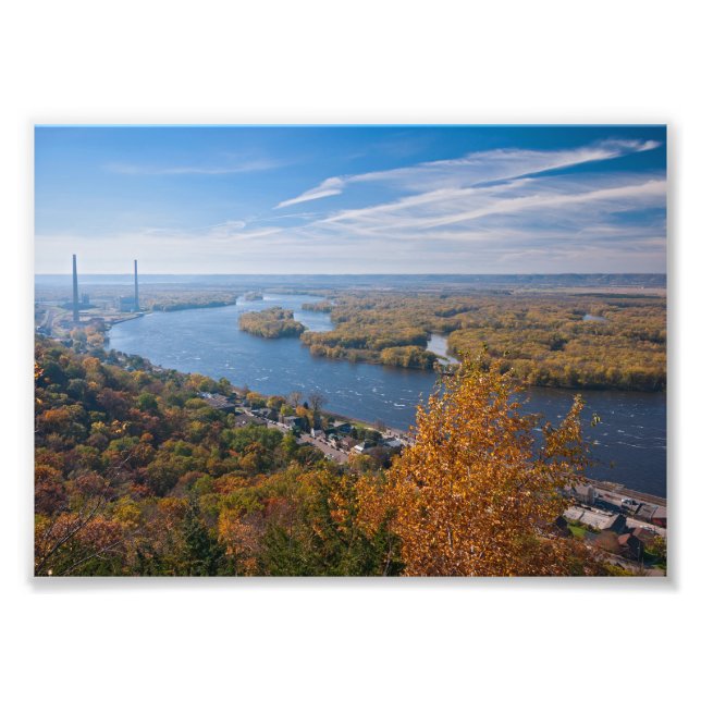 Impression Photo surplombant alma et rivière (Devant)