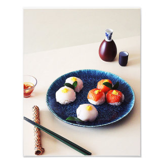 Impression Photo sushi à fleurs