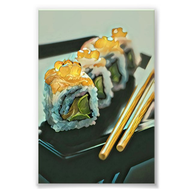 Impression Photo sushi japonais (Devant)