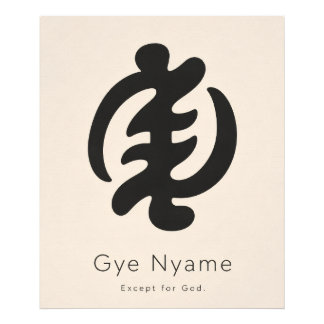 Impression Photo Symbole Adinkra Gye Nyame | Héritage Africain Mini