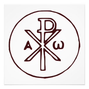 Impression Photo Symbole Christogram Chi-Rho