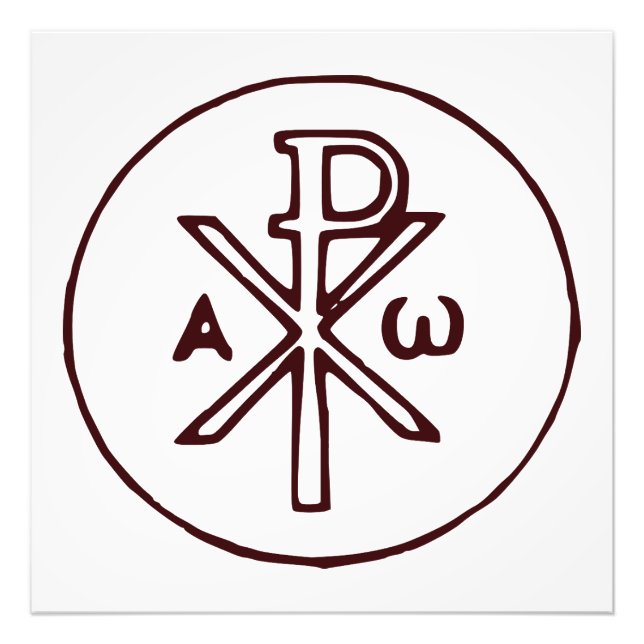 Impression Photo Symbole Christogram Chi-Rho (Devant)