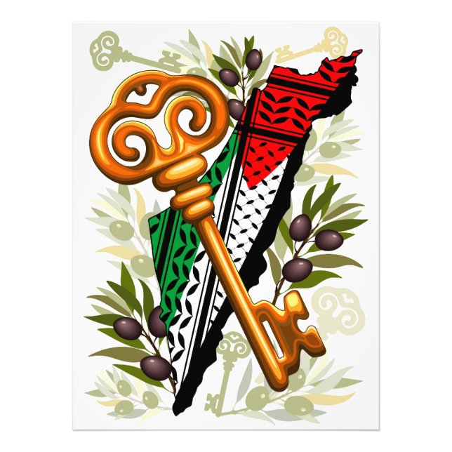 Impression Photo Symbole clé palestinien du droit au retour (Devant)