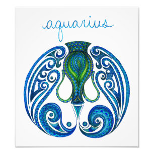 Impression Photo Symbole d'Aquarius