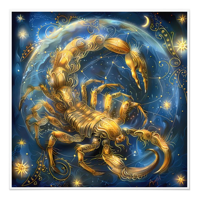Impression Photo Symbole de naissance du Zodiac Astrologie (Devant)