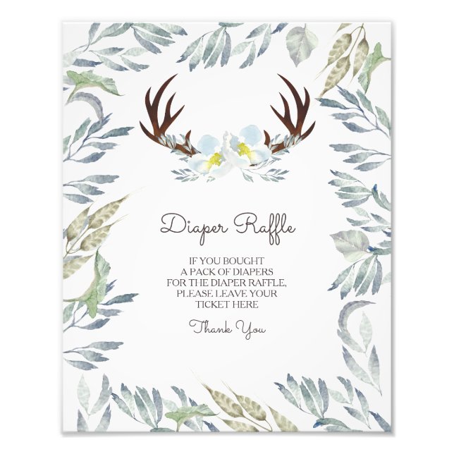 Impression Photo Symbole du chevalier Deer Antler (Devant)