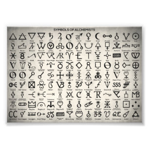 Impression Photo Symboles des alchimistes
