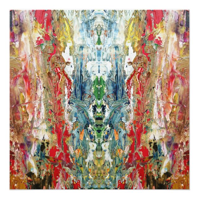 Impression Photo Symphonie du Chaos - Palette de l’artiste Abstrait (Devant)