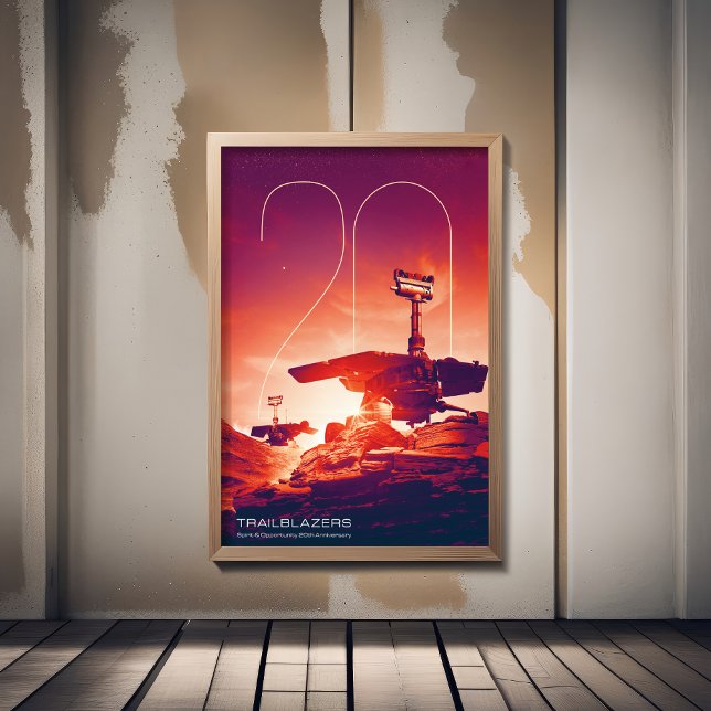 Impression Photo Système solaire, 20 ans d'esprit et d'opportunité (Créateur téléchargé)