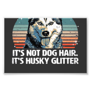 Impression Photo T-shirt classique pailleté chien husky sibérien dr