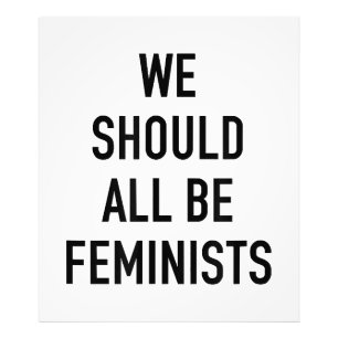 Impression Photo T-shirt féministe - Nous devrions tous être fémini