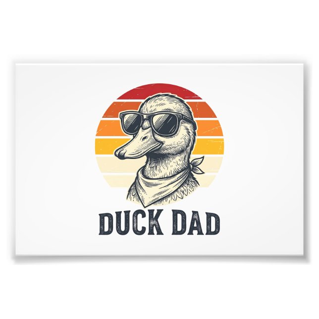 Impression Photo T-shirt vectoriel de lunettes de soleil de canard  (Devant)