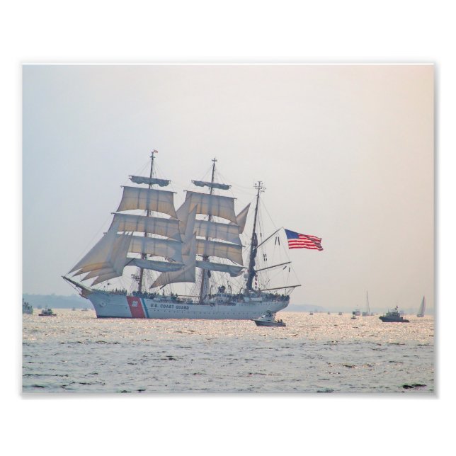 Impression Photo Tall Ship, Clipper Ship, Voilier, US Coast Guard (Devant)