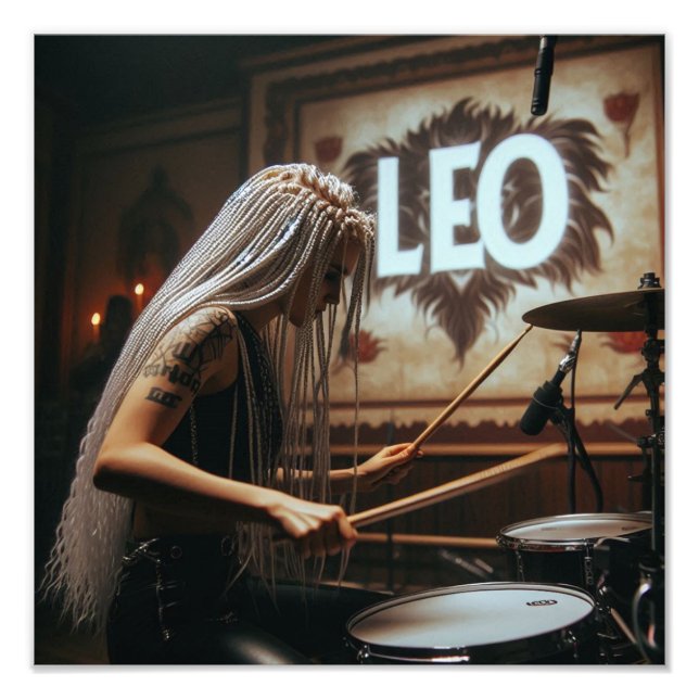 Impression Photo Tambours de musiciens Leo Zodiac (Devant)