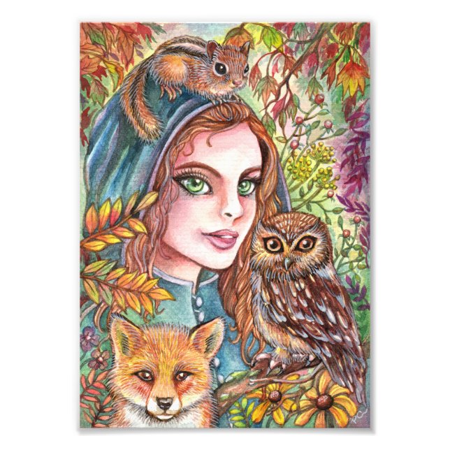 Impression Photo Tamer dans les bois d'automne (Devant)