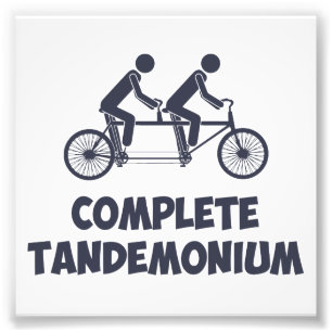 Impression Photo Tandem Bike Complet Tandemonium