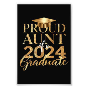 Impression Photo Tante fière d'une promotion de diplômés de 2024