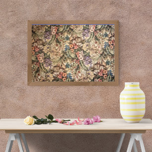 Impression Photo Tapisserie florale colorée