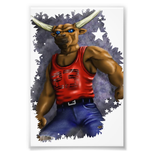 Impression Photo taureau (Devant)