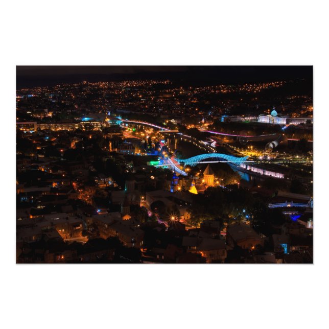 Impression Photo Tbilissi la nuit (Devant)