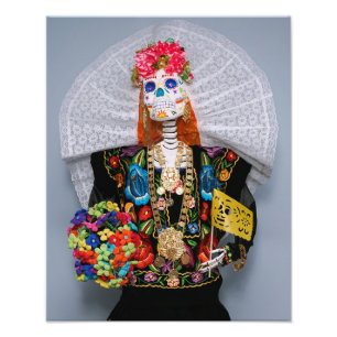 Impression Photo Tehuana Catrina mexicaine
