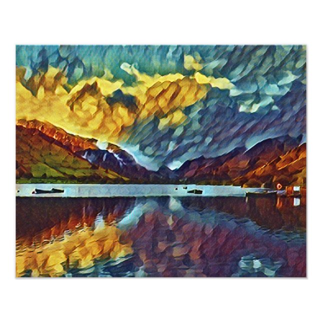 IMPRESSION PHOTO TEMPÊTE AU-DESSUS DU LAC (Devant)