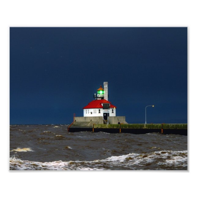 Impression Photo Tempête au phare (Devant)