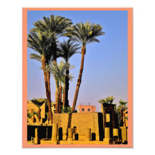 Impression Photo Temple de Karnak Date Arbres