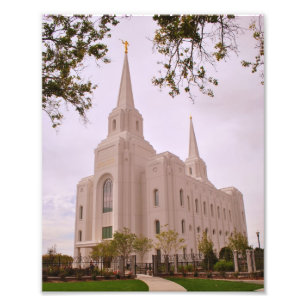 Impression Photo Temple de la ville LDS de Brigham