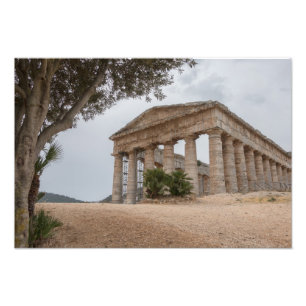 Impression Photo Temple grec à Segesta, Sicile