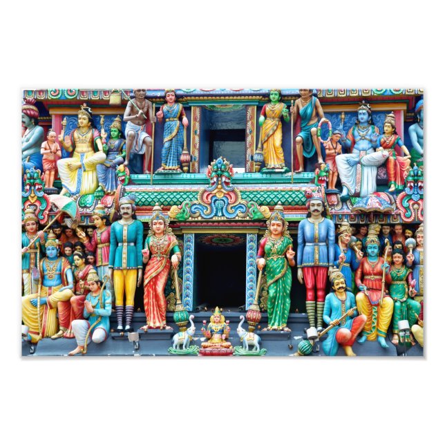 Impression Photo Temple hindou Singapour (Devant)