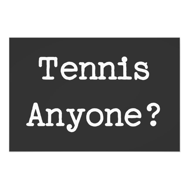 Impression Photo Tennis (Devant)