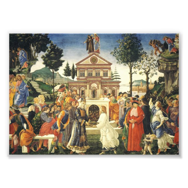 Impression Photo Tentations du Christ de Sandro Botticelli (Devant)