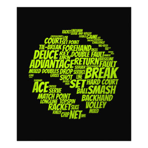 Impression Photo Termes Tennis Joueur De Tennis Jouer Tennis Ball