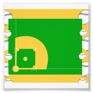 Impression Photo Terrain de base-ball