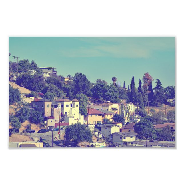 Impression Photo Terrasse de la ville (Devant)