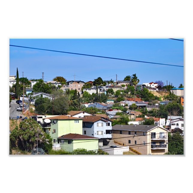 Impression Photo Terrasse de la ville (Devant)